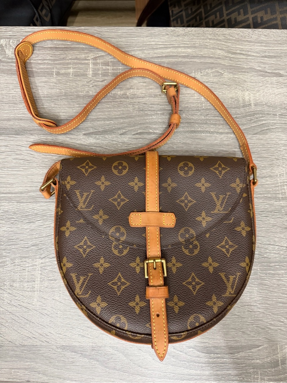 Louis Vuitton Vintage Chantilly MM Crossbody Monogram Bag